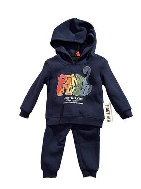 NWT Pink‎ Floyd Toddler 18 Month Navy Blue Hoodie & Jogger 2-Piece Set